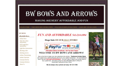 Desktop Screenshot of bwbowsandarrows.com